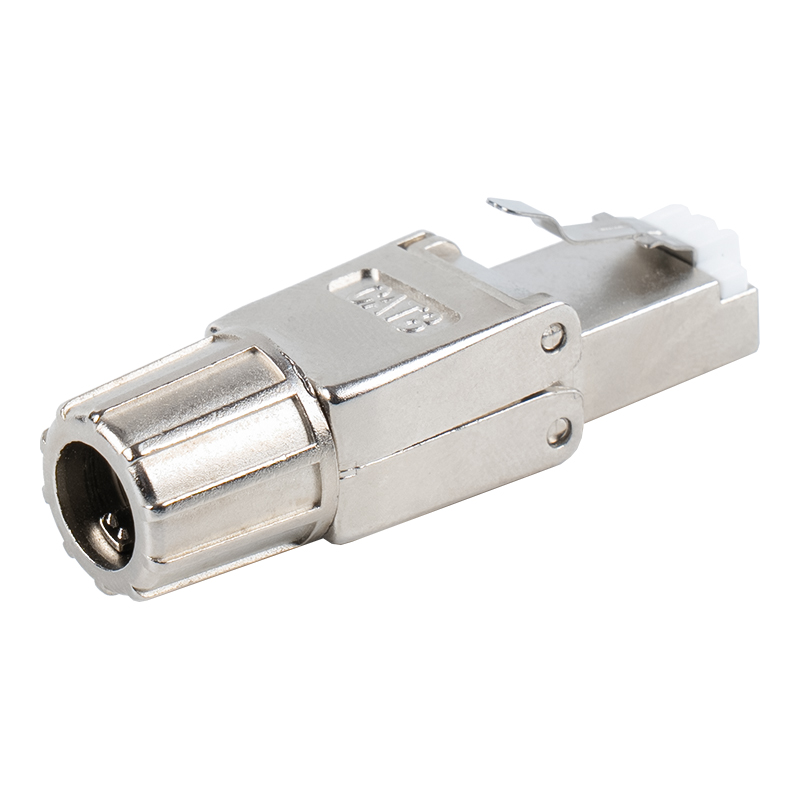 Cat8 শিল্ডেড টুললেস RJ45 কানেক্টর RJ-G40S-1-C8
