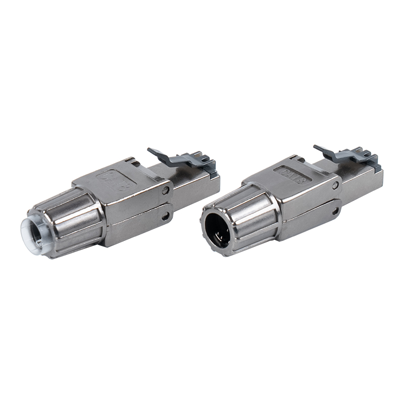 Cat8 শিল্ডেড টুললেস RJ45 কানেক্টর RJ-G40S-1-C8 Cat8 শিল্ডেড টুললেস RJ45 কানেক্টর RJ-G40S-1-C8