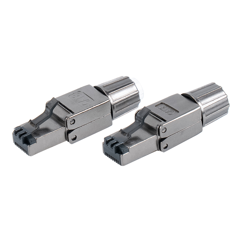 Cat8 শিল্ডেড টুললেস RJ45 কানেক্টর RJ-G40S-1-C8 Cat8 শিল্ডেড টুললেস RJ45 কানেক্টর RJ-G40S-1-C8