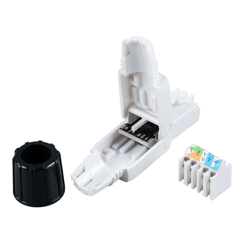 Cat6A আনশিল্ডেড টুললেস RJ45 কানেক্টর (স্ক্রু সহ) RJ-G40U-C6A Cat6A আনশিল্ডেড টুললেস RJ45 কানেক্টর (স্ক্রু সহ) RJ-G40U-C6A