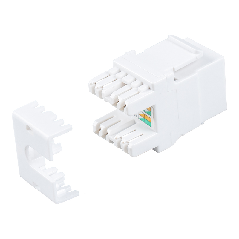 Cat6 আনশিল্ডেড 180° মডুলার জ্যাক (শাটার সহ) SM-2064CD8C6 Cat6 আনশিল্ডেড 180° মডুলার জ্যাক (শাটার সহ) SM-2064CD8C6