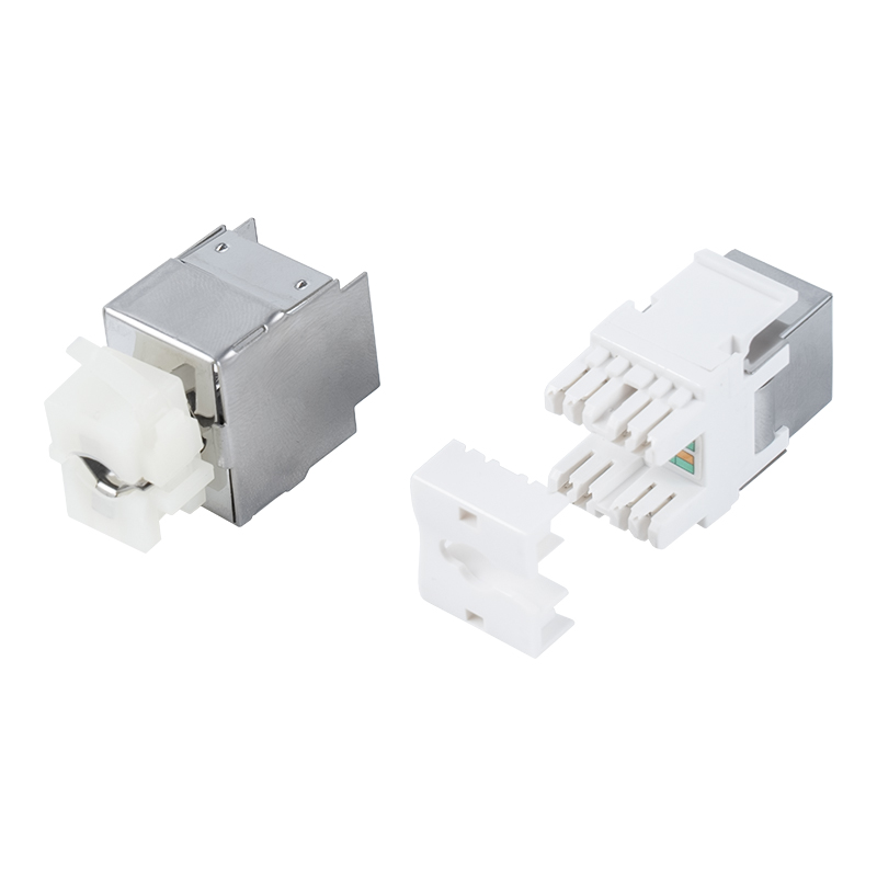 Cat6A শিল্ডেড 180° কীস্টোন জ্যাক (ধাতুর আবরণ সহ) SM-2064SD8C6A