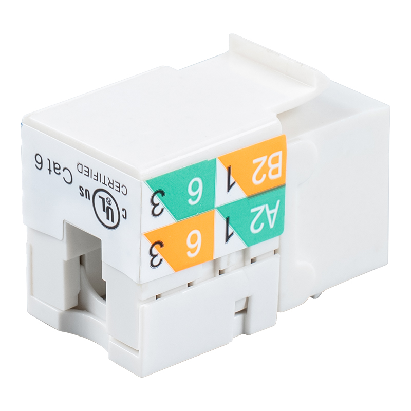 Cat6 আনশিল্ডেড 90° কীস্টোন জ্যাক (দ্বৈত-উদ্দেশ্য ওয়্যারিং) SM-2081D8C6