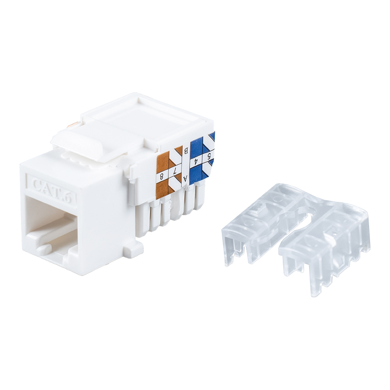 Cat6 আনশিল্ডেড 90° কীস্টোন জ্যাক SM-2337H8C6