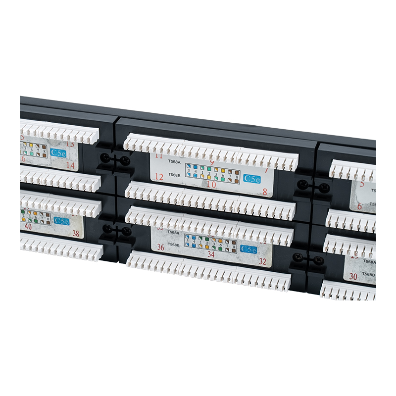 Cat5e 19-ইঞ্চি 2U আনশিল্ডেড 48-পোর্ট প্যাচ প্যানেল (দ্বৈত-উদ্দেশ্য IDC; প্লাস্টিক কার্ডবোর্ড সন্নিবেশ সহ) SP-3204D48-C5E Cat5e 19-ইঞ্চি 2U আনশিল্ডেড 48-পোর্ট প্যাচ প্যানেল (দ্বৈত-উদ্দেশ্য IDC; প্লাস্টিক কার্ডবোর্ড সন্নিবেশ সহ) SP-3204D48-C5E