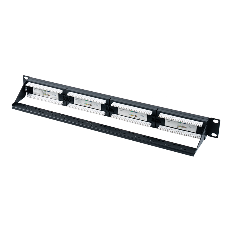 Cat6e 19-ইঞ্চি 1U আনশিল্ডেড 24-পোর্ট প্যাচ প্যানেল (দ্বৈত-উদ্দেশ্য IDC) SP-3310D24-C6A Cat6e 19-ইঞ্চি 1U আনশিল্ডেড 24-পোর্ট প্যাচ প্যানেল (দ্বৈত-উদ্দেশ্য IDC) SP-3310D24-C6A