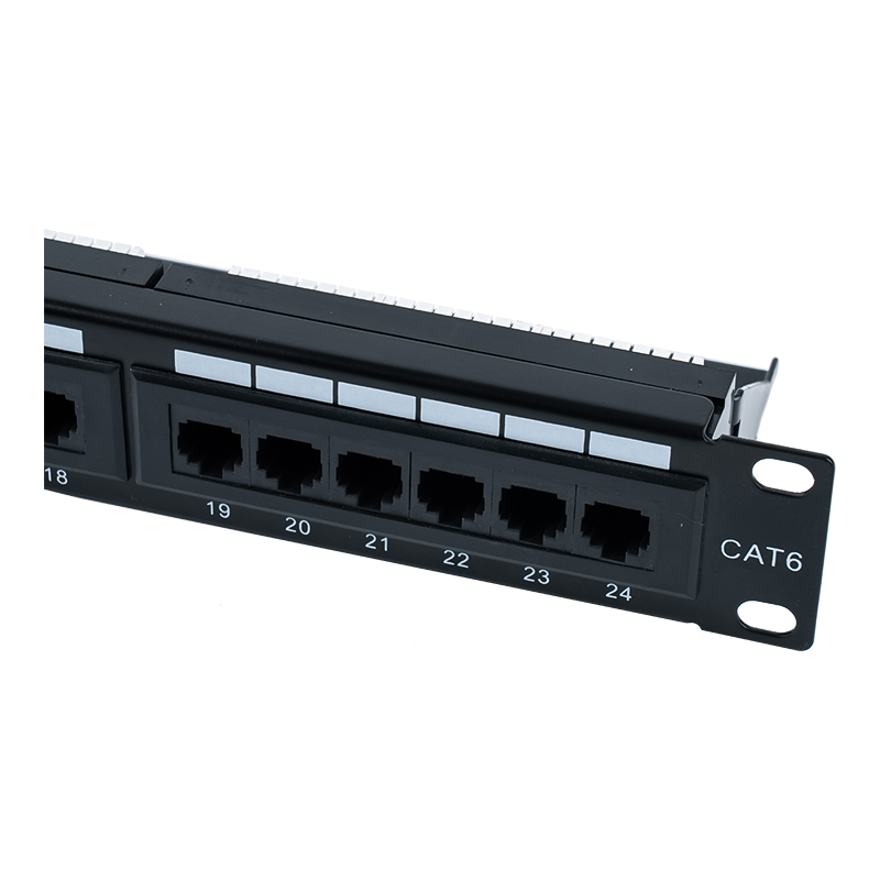 Cat6e 19-ইঞ্চি 1U আনশিল্ডেড 24-পোর্ট প্যাচ প্যানেল (দ্বৈত-উদ্দেশ্য IDC) SP-3310D24-C6A Cat6e 19-ইঞ্চি 1U আনশিল্ডেড 24-পোর্ট প্যাচ প্যানেল (দ্বৈত-উদ্দেশ্য IDC) SP-3310D24-C6A