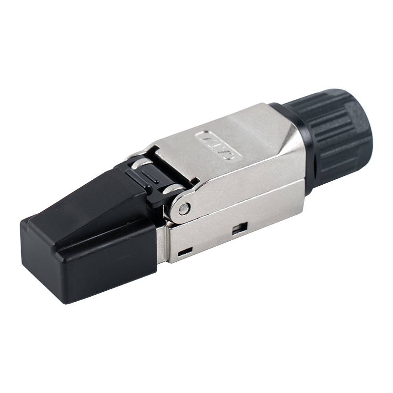 Cat7 শিল্ডেড টুললেস RJ45 কানেক্টর (প্লাস্টিকের প্রতিরক্ষামূলক হাতা সহ) RJ-G50S-1-C7 Cat7 শিল্ডেড টুললেস RJ45 কানেক্টর (প্লাস্টিকের প্রতিরক্ষামূলক হাতা সহ) RJ-G50S-1-C7