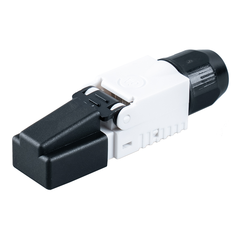 Cat7 আনশিল্ডেড টুললেস RJ45 সংযোগকারী(মাথায় প্লাস্টিকের ক্যাপ সহ) RJ-G50U-1-C7 Cat7 আনশিল্ডেড টুললেস RJ45 সংযোগকারী(মাথায় প্লাস্টিকের ক্যাপ সহ) RJ-G50U-1-C7