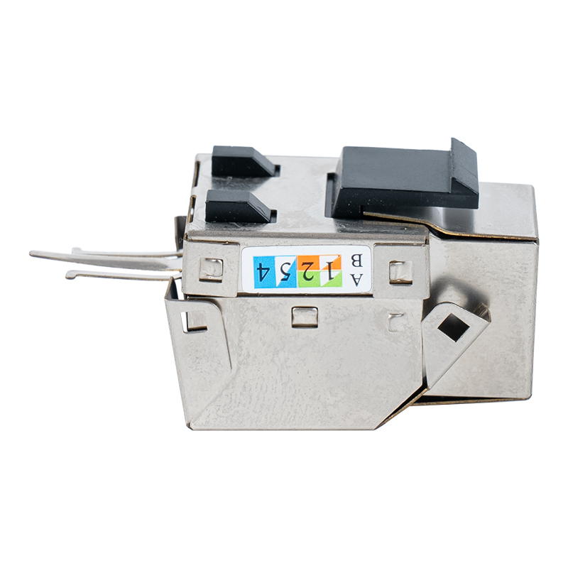 Cat6 শিল্ডেড 90° কীস্টোন জ্যাক (ধাতুর আবরণ সহ) SM-2013SH8C6 Cat6 শিল্ডেড 90° কীস্টোন জ্যাক (ধাতুর আবরণ সহ) SM-2013SH8C6